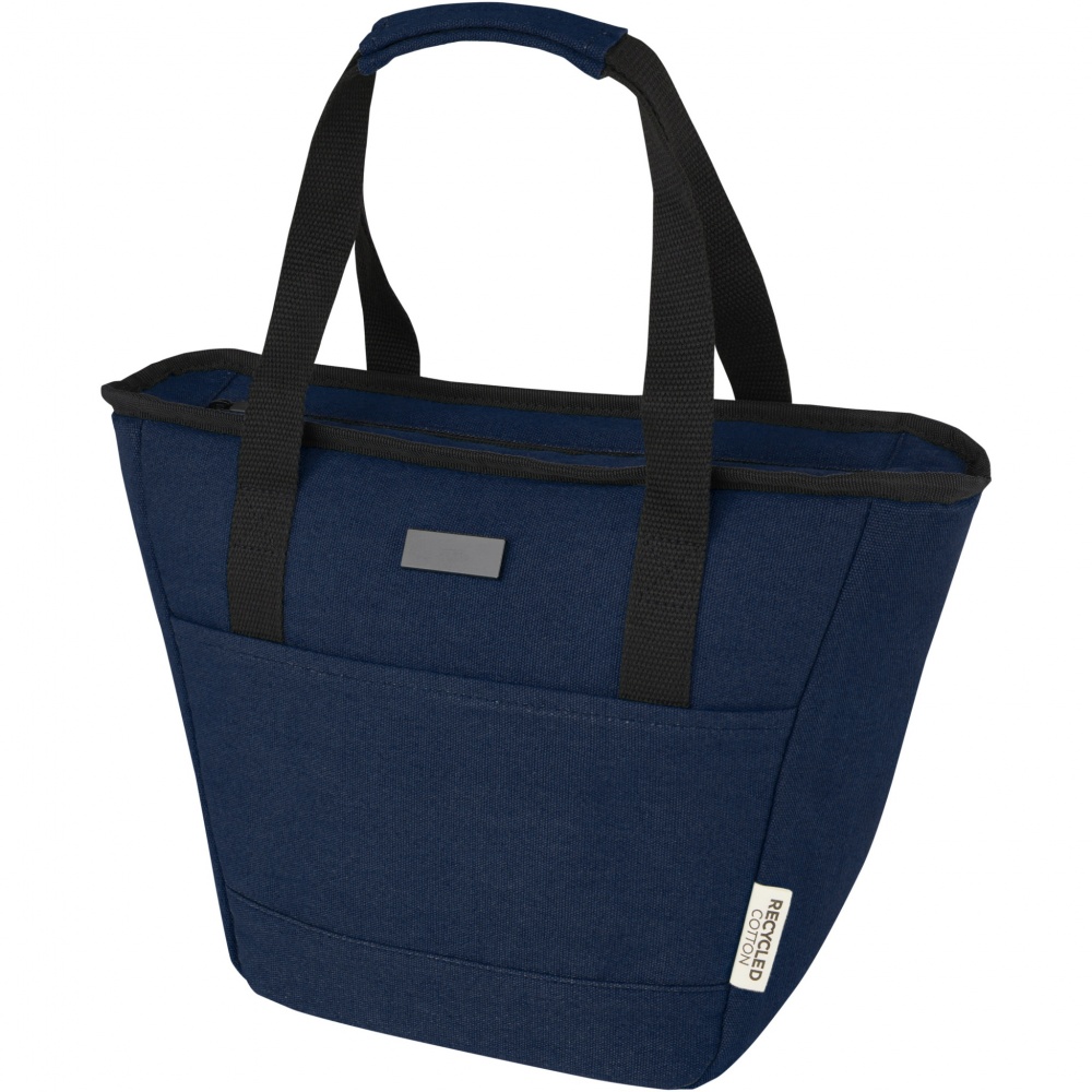 Logo trade promotional gift photo of: Joey 9-can GRS recycled canvas lunch cooler bag 6L
