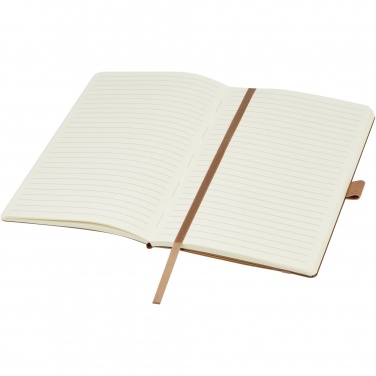 Logo trade promotional product photo of: Kilau recycled leather notebook 