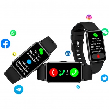 Logo trade promotional gift photo of: Prixton AT806 multisport smartband with GPS