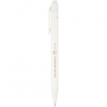 Logo trade promotional items image of: Chartik monochromatic recycled paper ballpoint pen with matte finish