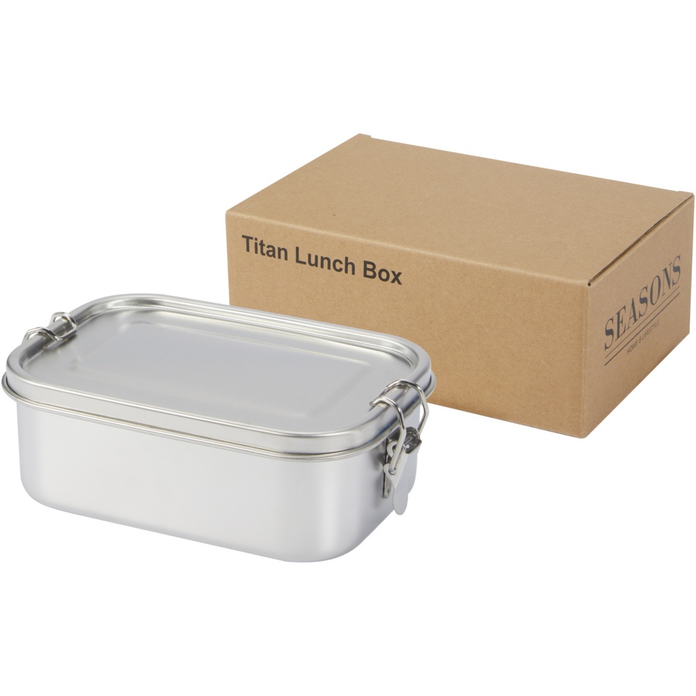 Logotrade promotional giveaway picture of: Titan recycled stainless steel lunch box