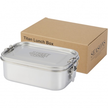 Logo trade promotional gift photo of: Titan recycled stainless steel lunch box