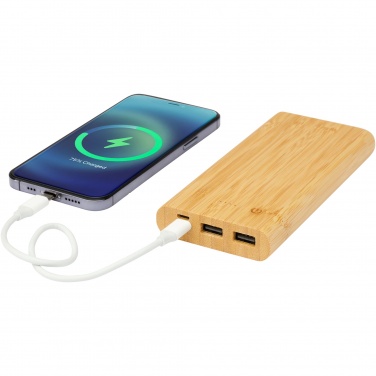 Logotrade promotional giveaways photo of: Tulda 10.000 mAh bamboo power bank