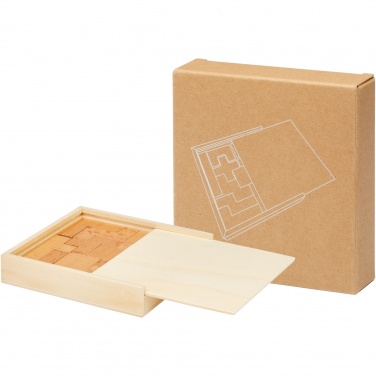 Logo trade corporate gifts image of: Bark wooden puzzle