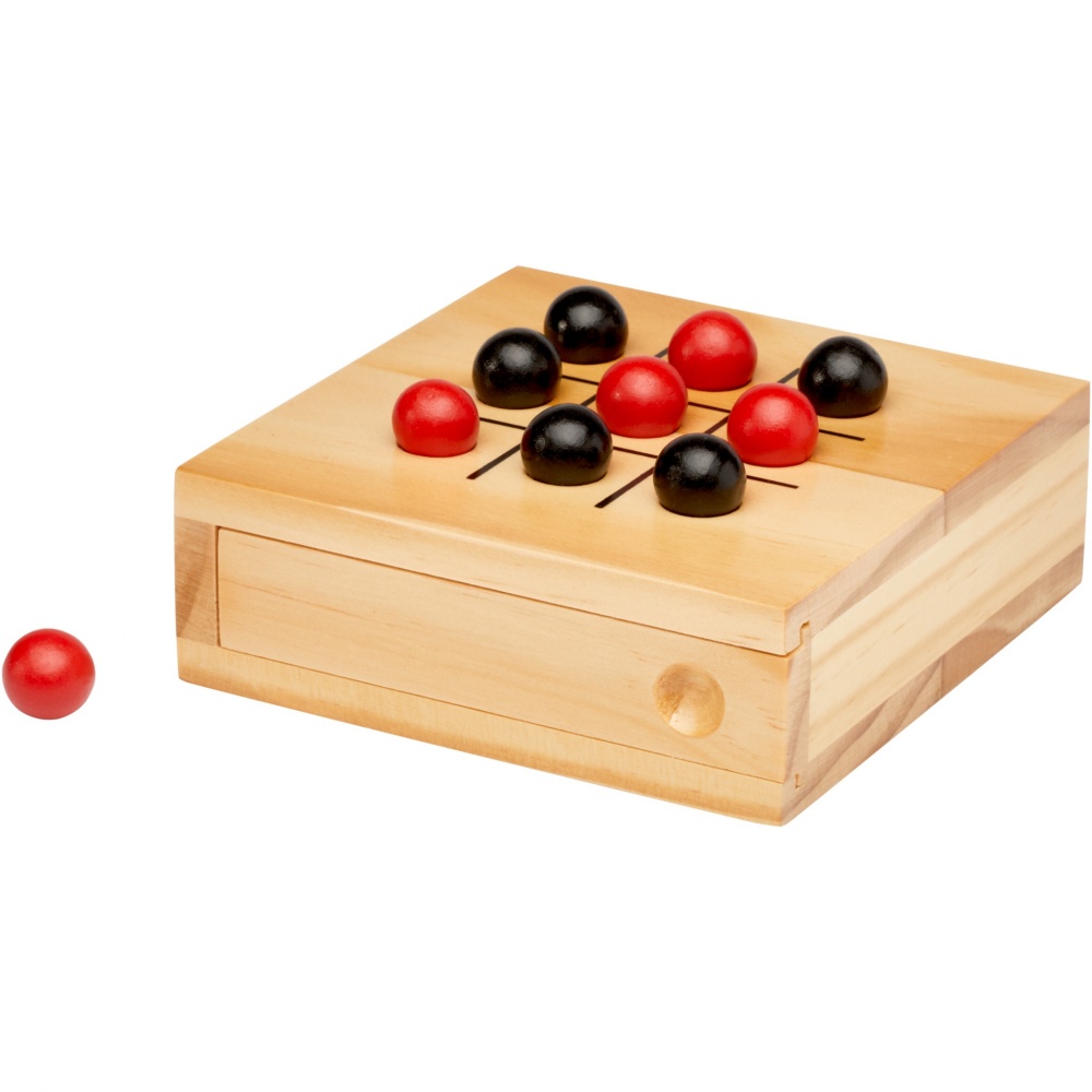 Logo trade corporate gifts picture of: Strobus wooden tic-tac-toe game