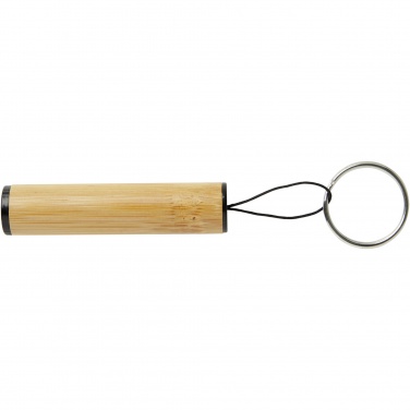 Logo trade advertising product photo of: Cane bamboo key ring with light