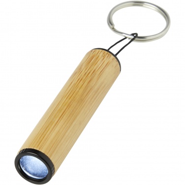 Logotrade promotional products photo of: Cane bamboo key ring with light