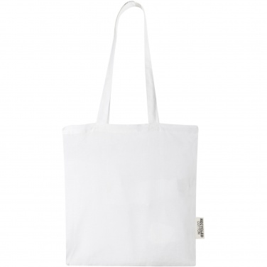 Logo trade business gift photo of: Madras 140 g/m2 GRS recycled cotton tote bag 7L