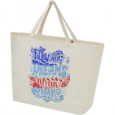 Logo trade promotional products image of: Cannes 200 g/m2 recycled shopper tote bag 10L