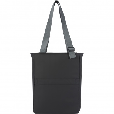 Logo trade promotional giveaways image of: Aqua 14" GRS recycled water resistant laptop tote bag 14L