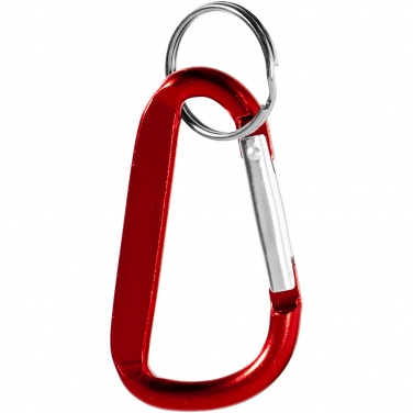 Logo trade advertising products image of: Timor RCS recycled aluminium carabiner keychain