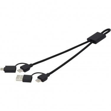 Logo trade promotional merchandise picture of: Connect 6-in-1 RCS recycled aluminium 45W quick charge & data transfer cable