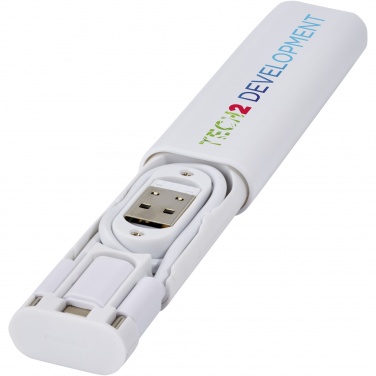 Logo trade promotional giveaway photo of: Whiz recycled plastic modular charging cable 
