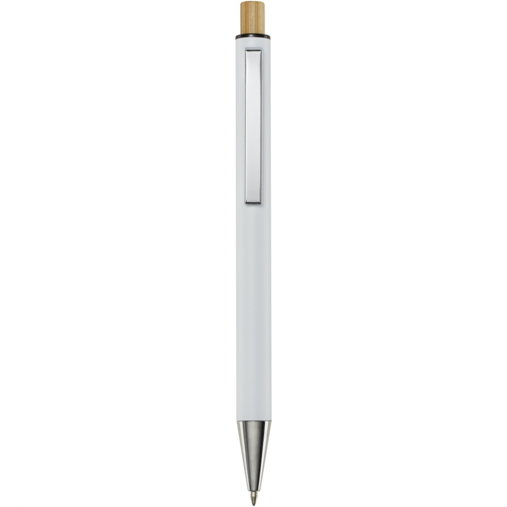 Logotrade promotional item image of: Cyrus recycled aluminium ballpoint pen (blue ink)