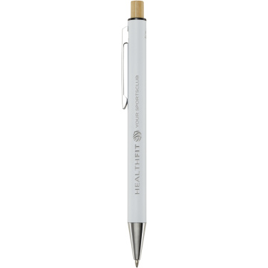 Logo trade corporate gift photo of: Cyrus recycled aluminium ballpoint pen (black ink)