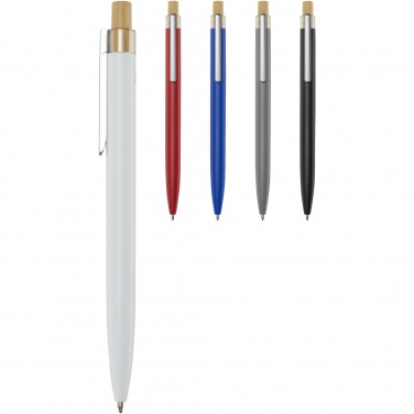 Logo trade corporate gifts picture of: Nooshin recycled aluminium ballpoint pen  (blue ink)