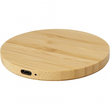Logotrade promotional giveaway image of: Essence 15W bamboo wireless charging pad
