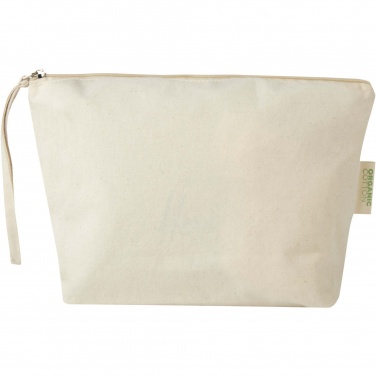 Logo trade promotional merchandise picture of: Orissa 180 g/m² organic large accessory pouch 3L