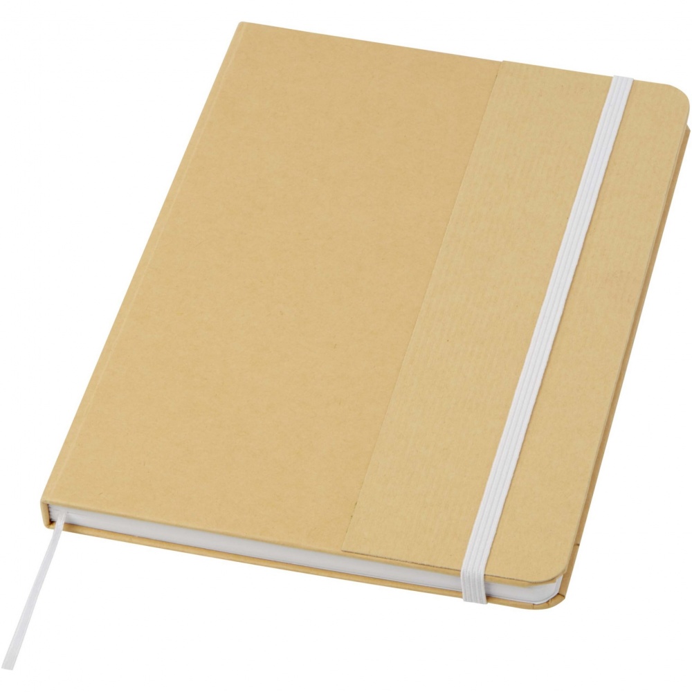 Logotrade advertising products photo of: Nelida A5 recycled cardboard hard cover notebook