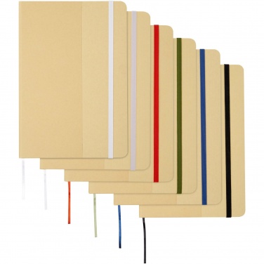 Logo trade advertising products picture of: Nelida A5 recycled cardboard hard cover notebook