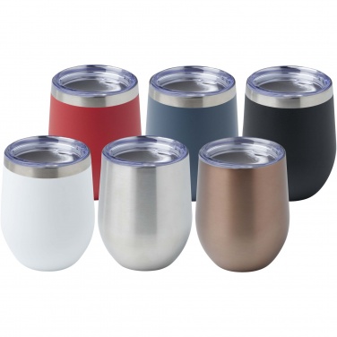 Logo trade promotional gifts image of: Corzo 350 ml RCS certified recycled stainless steel copper vacuum insulated cup