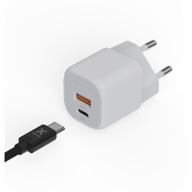 Logo trade corporate gift photo of: Xtorm XEC020 GaN² Ultra 20W wall charger