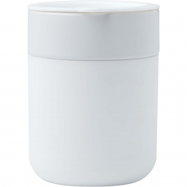 Logo trade promotional gifts picture of: Java 330 ml ceramic tumbler with silicone wrap and plastic lid