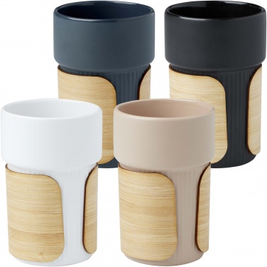 Logo trade promotional giveaways picture of: Tumbler Fika 340 ml with bamboo sleeve