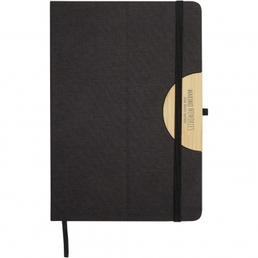Logo trade promotional merchandise image of: Laura A5 hard cover notebook and ballpoint pen gift set