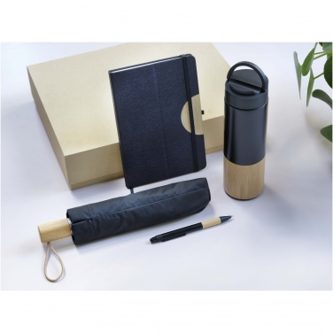 Logo trade promotional giveaways picture of: Carmen A5 hard cover notebook and ballpoint pen gift set