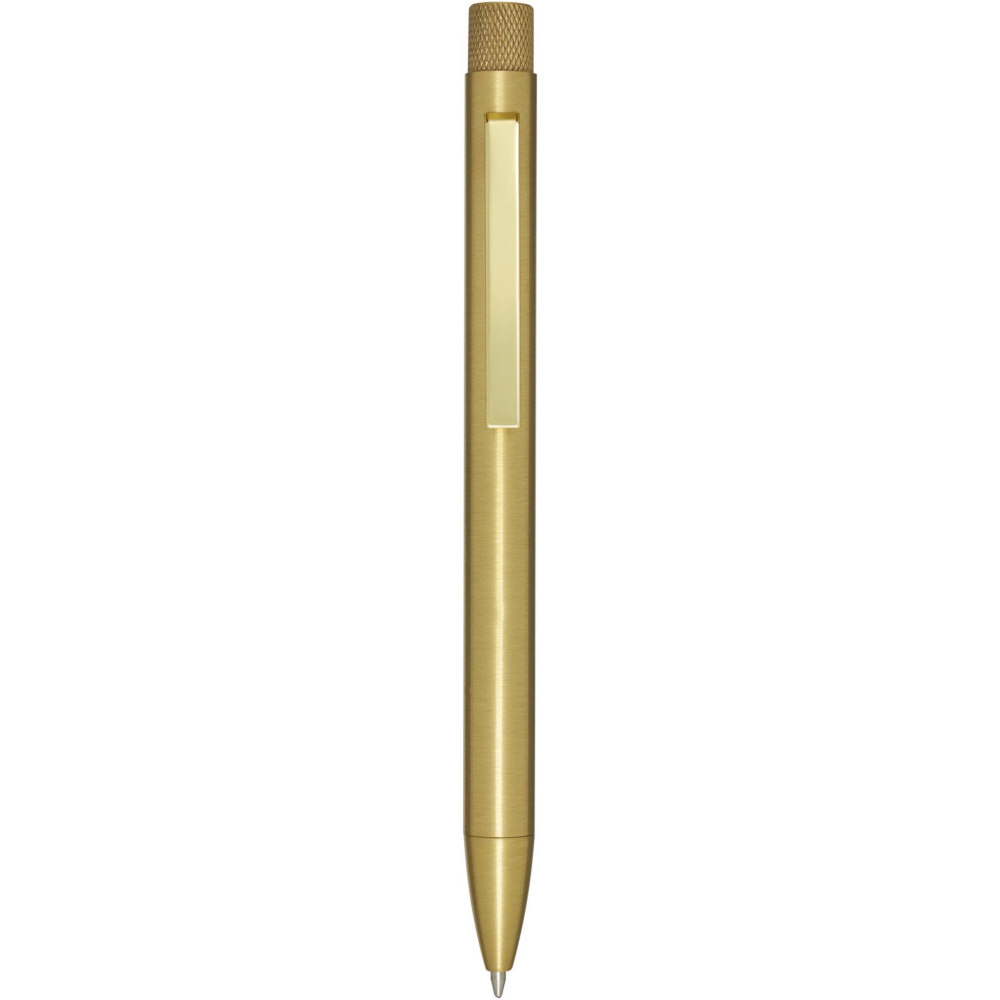 Logo trade corporate gifts picture of: Beatriz recycled brass ballpoint pen