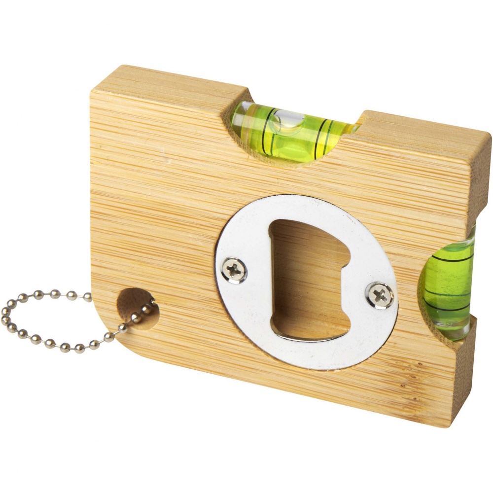 Logo trade promotional item photo of: Levo bamboo bottle opener with level 