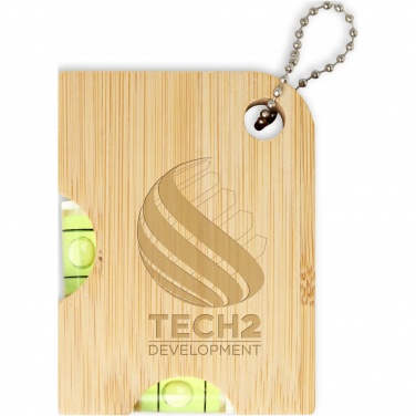 Logo trade promotional giveaway photo of: Levo bamboo bottle opener with level 