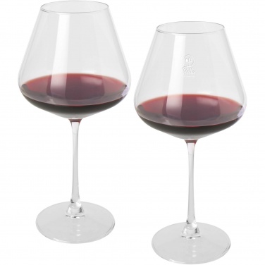 Logo trade corporate gifts image of: Rosso 2-piece wine glass set 