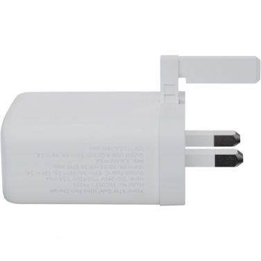 Logo trade promotional gift photo of: Xtorm XEC067G GaN² Ultra 67W wall charger - UK plug