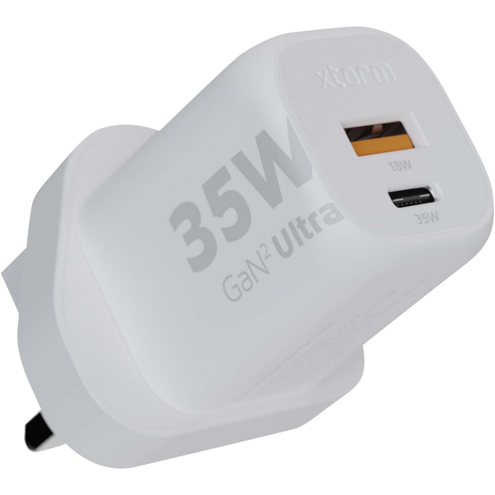 Logotrade promotional giveaway picture of: Xtorm XEC035 GaN² Ultra 35W wall charger - UK plug