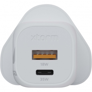 Logotrade promotional gift image of: Xtorm XEC035 GaN² Ultra 35W wall charger - UK plug