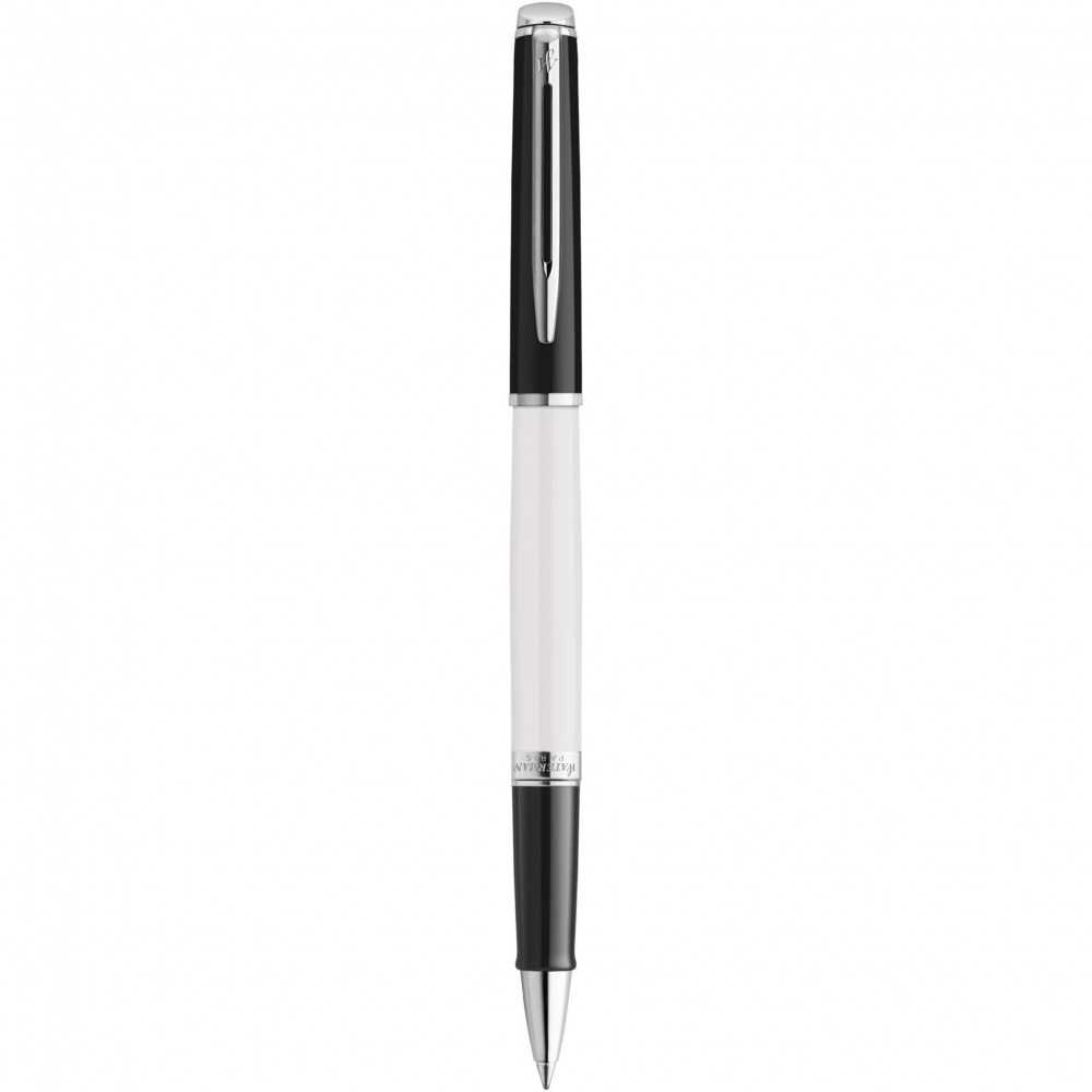 Logotrade business gift image of: Hemisphere colour blocking rollerball pen with palladium trim