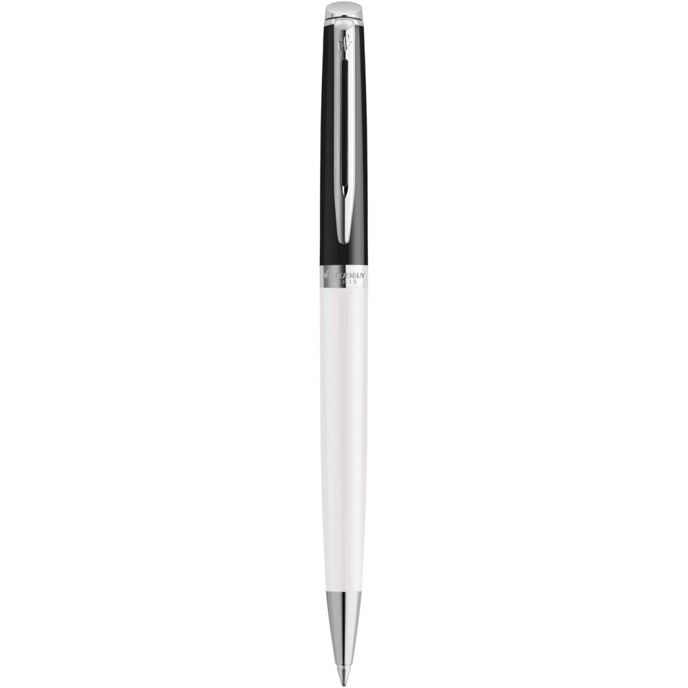 Logo trade advertising product photo of: Hemisphere colour blocking ballpoint pen with palladium trim