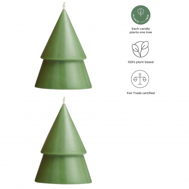 Logotrade corporate gift picture of: Originalhome Xmas tree candle set of 2 - M