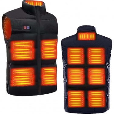 Logo trade advertising products image of: SCX.design G01 heated bodywarmer with power bank