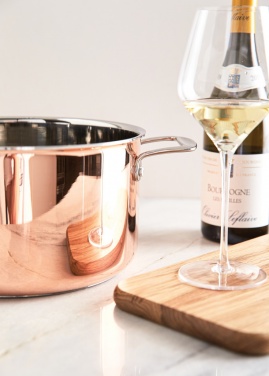 Logo trade promotional giveaway photo of: VINGA Baron copper saucepan