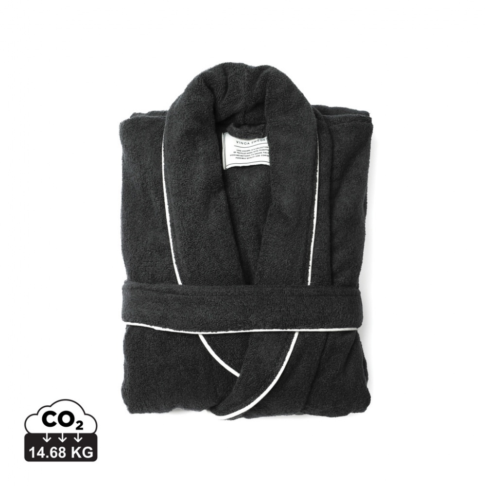 Logo trade promotional product photo of: VINGA Harper bathrobe S/M