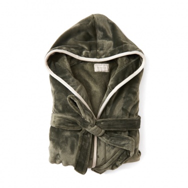 Logo trade promotional items picture of: VINGA Louis luxury plush RPET robe size L-XL