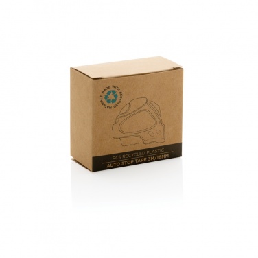 Logotrade promotional products photo of: RCS recycled plastic Auto stop tape 3m/16mm