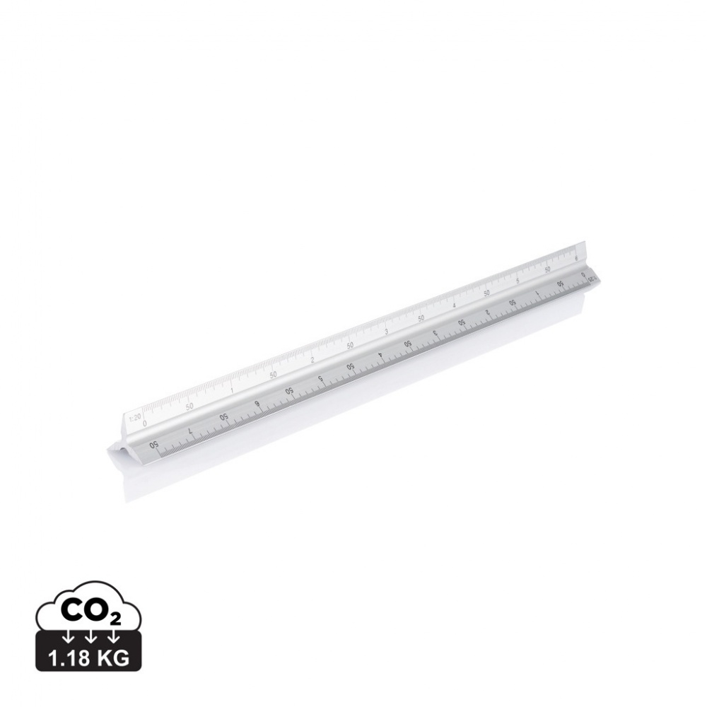 Logotrade promotional product picture of: Aluminium triangle rule - 30cm