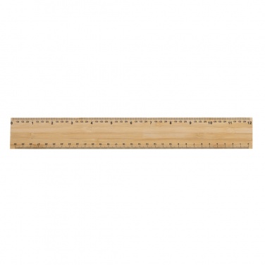 Logo trade promotional giveaway photo of: Timberson extra thick 30cm double sided bamboo ruler
