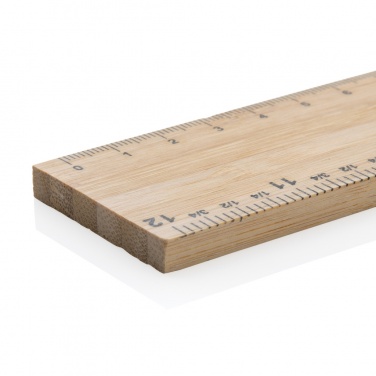 Logo trade promotional products image of: Timberson extra thick 30cm double sided bamboo ruler