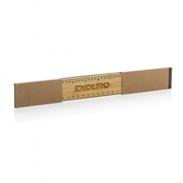 Logotrade advertising product picture of: Timberson extra thick 30cm double sided bamboo ruler
