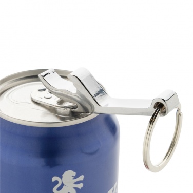 Logo trade promotional giveaways picture of: RCS recycled zinc alloy bottle opener keychain